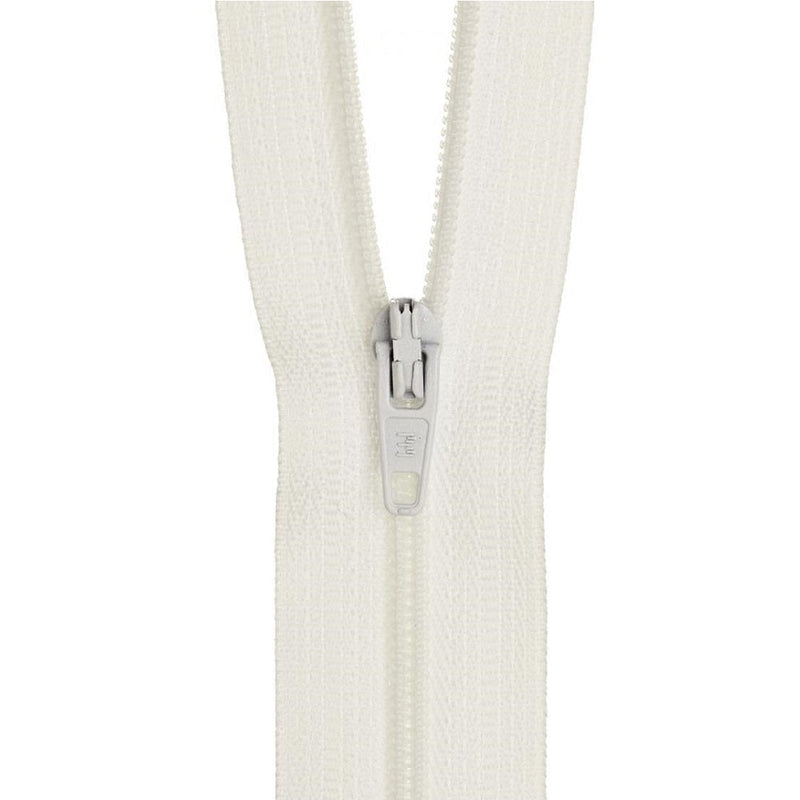 30cm Birch Nylon Dress Zipper White