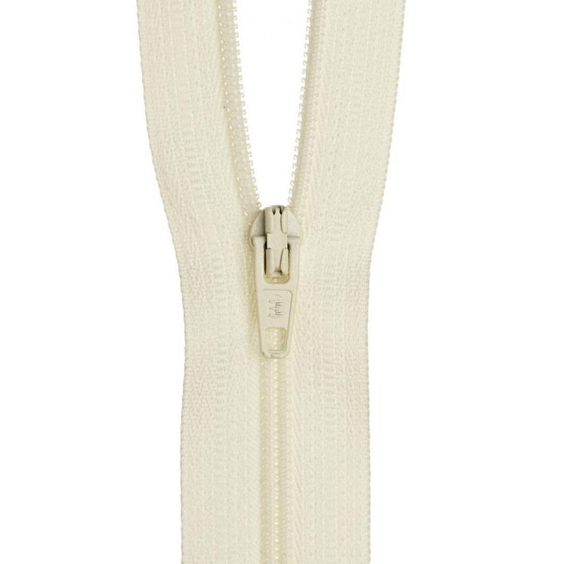 30cm Birch Nylon Dress Zipper Cream