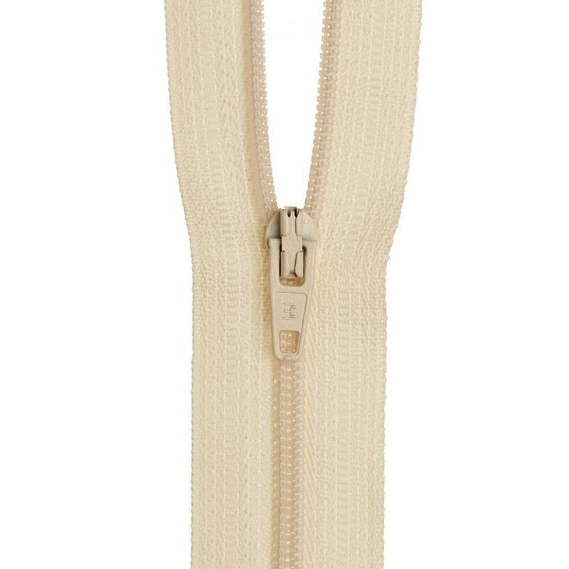 20cm Birch Nylon Dress Zipper Off White