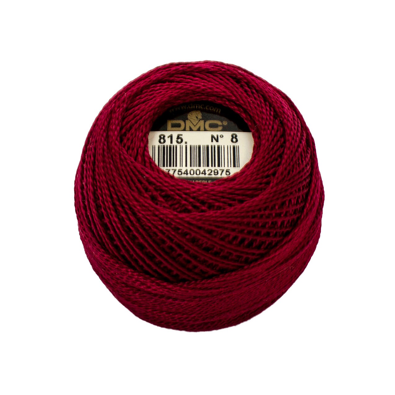DMC 815 Perle Cotton Balls Size 8 Medium Garnet