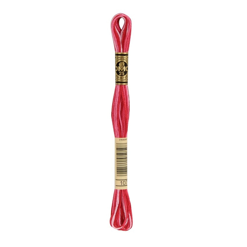 DMC 107 Six Stranded Embroidery Floss Variegated Carnation