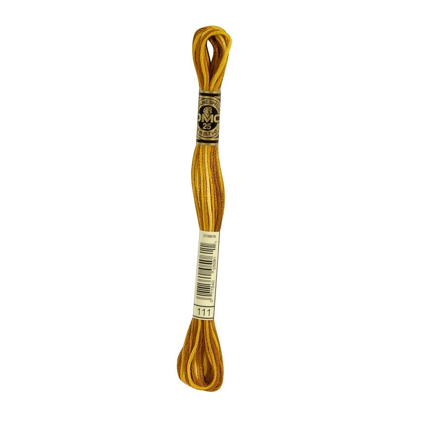 DMC 111 Six Stranded Embroidery Floss Variegated Mustard