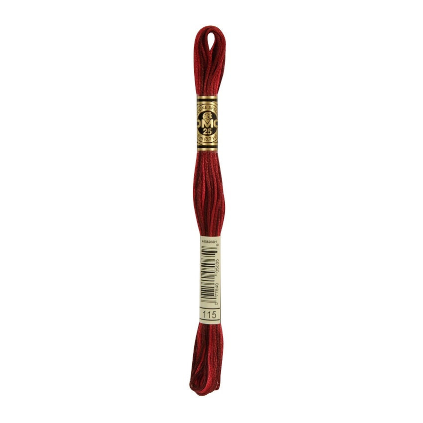 DMC 115 Six Stranded Embroidery Floss Variegated Garnet