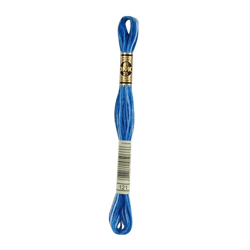 DMC 121 Six Stranded Embroidery Floss Variegated Delft Blue
