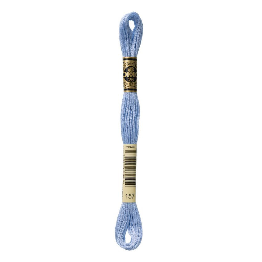DMC 157 Six Stranded Embroidery Floss Very Light Cornflower Blue