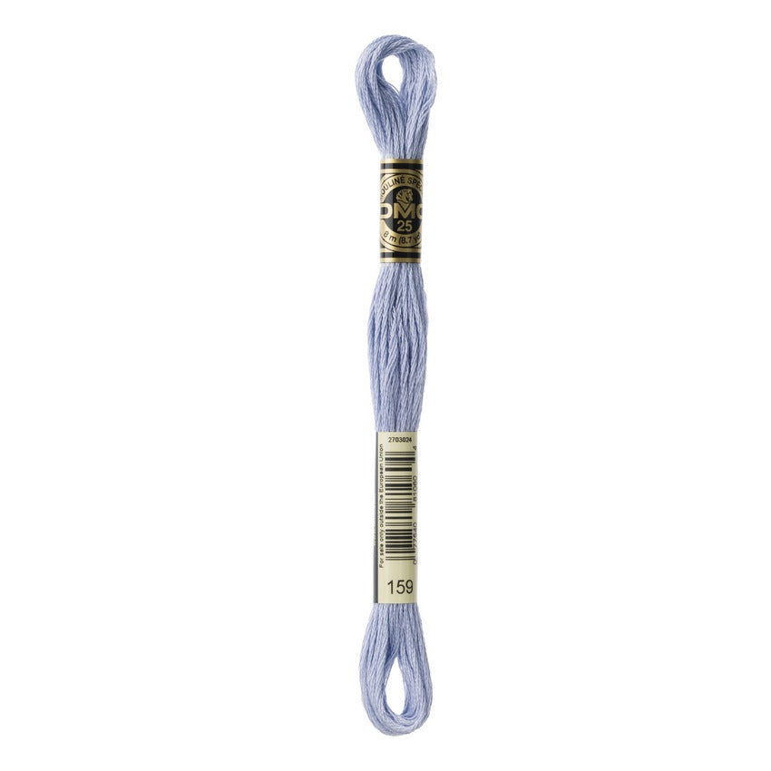 DMC 159 Six Stranded Embroidery Floss Light Gray Blue