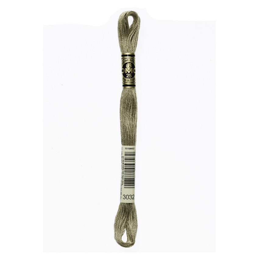 DMC 3032 Six Stranded Embroidery Floss Medium Mocha Brown