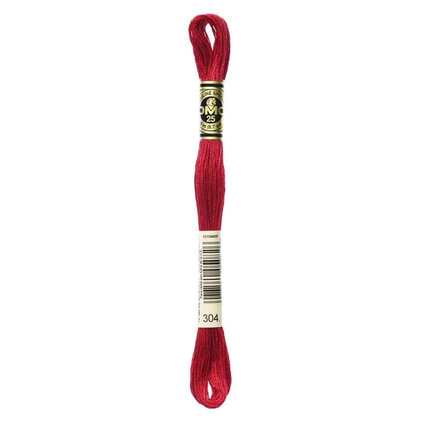 DMC 304 Six Stranded Embroidery Floss Medium Red