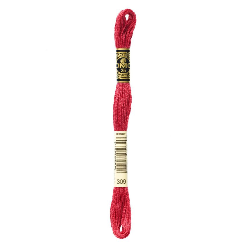 DMC 309 Six Stranded Embroidery Floss Ultra Very Dark Rose