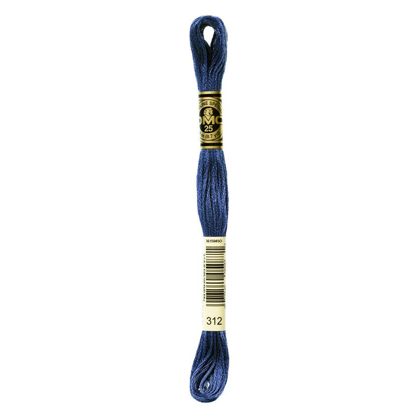DMC 312 Six Stranded Embroidery Floss Very Dark Baby Blue
