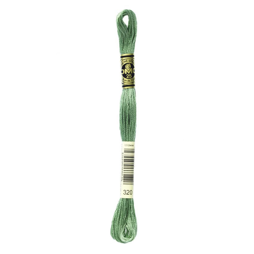 DMC 320 Six Stranded Embroidery Floss Medium Pistachio Green