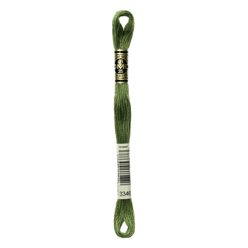 DMC 3346 Six Stranded Embroidery Floss Hunter Green