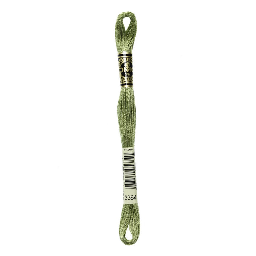 DMC 3364 Six Stranded Embroidery Floss Pine Green