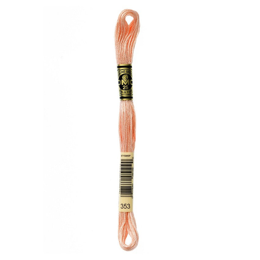 DMC 353 Six Stranded Embroidery Floss Peach