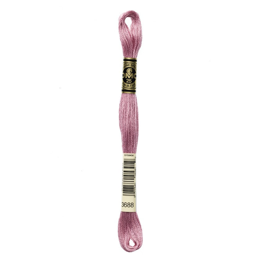 DMC 3688 Six Stranded Embroidery Floss Medium Mauve