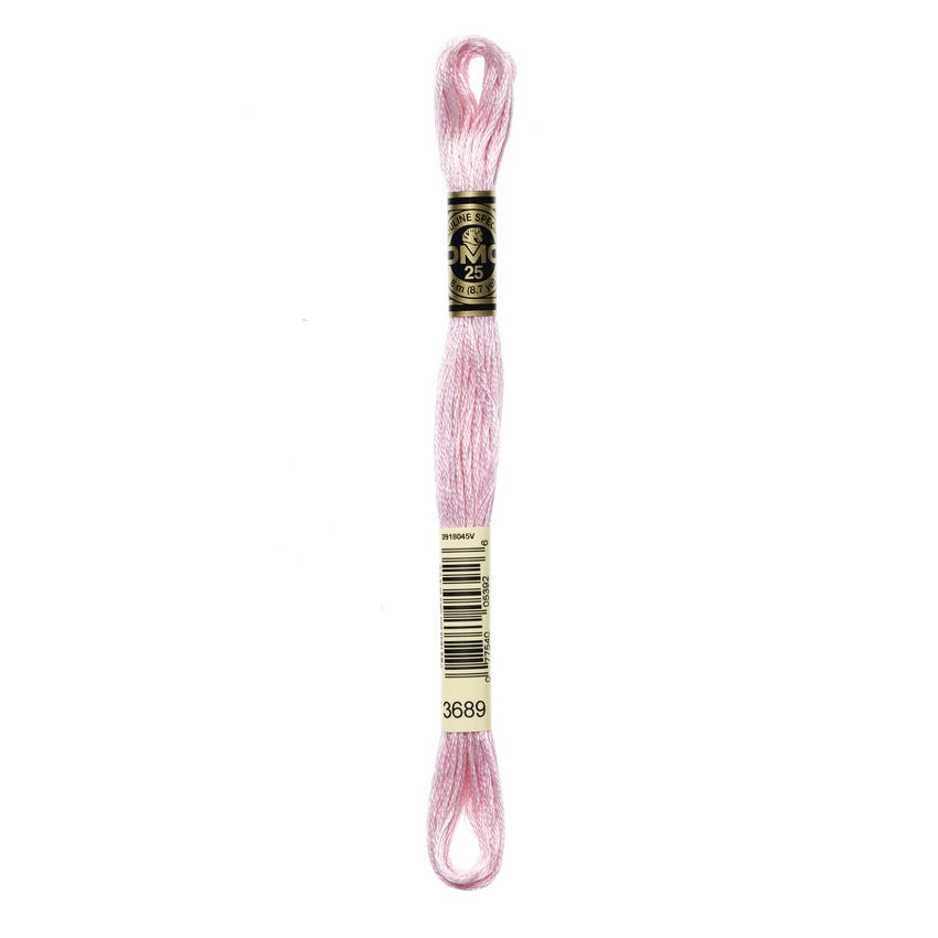 DMC 3689 Six Stranded Embroidery Floss Light Mauve