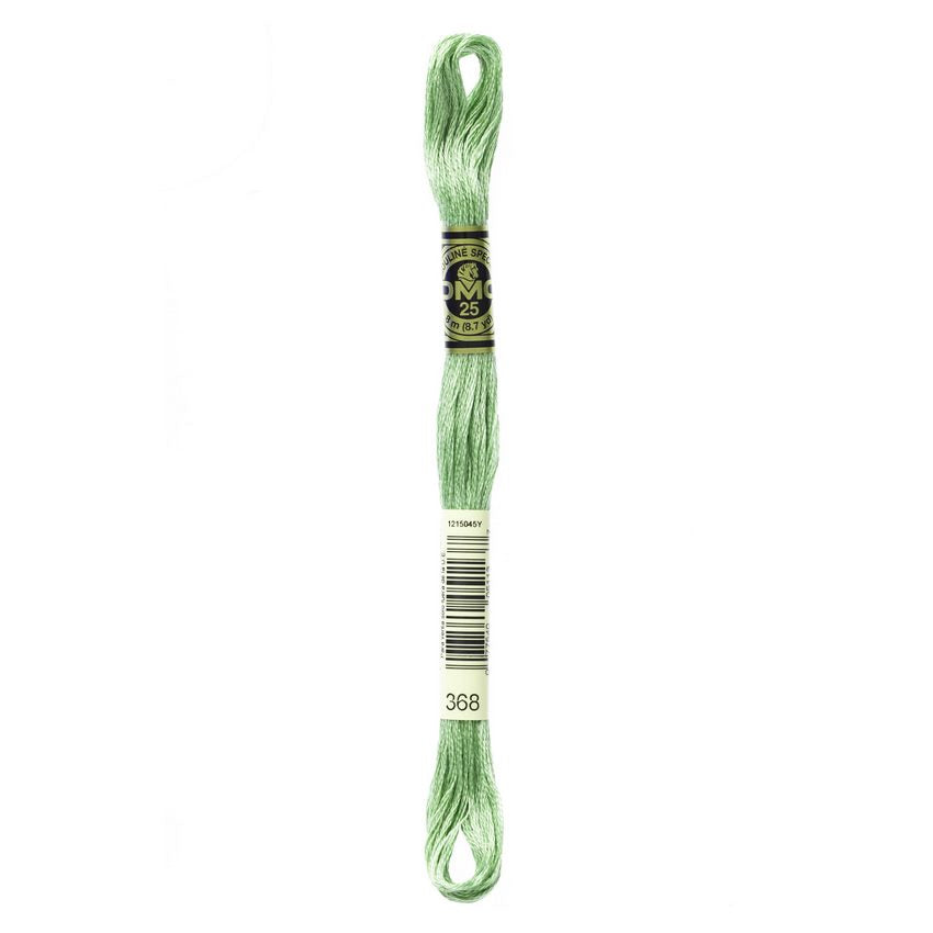 DMC 368 Six Stranded Embroidery Floss Light Pistachio Green