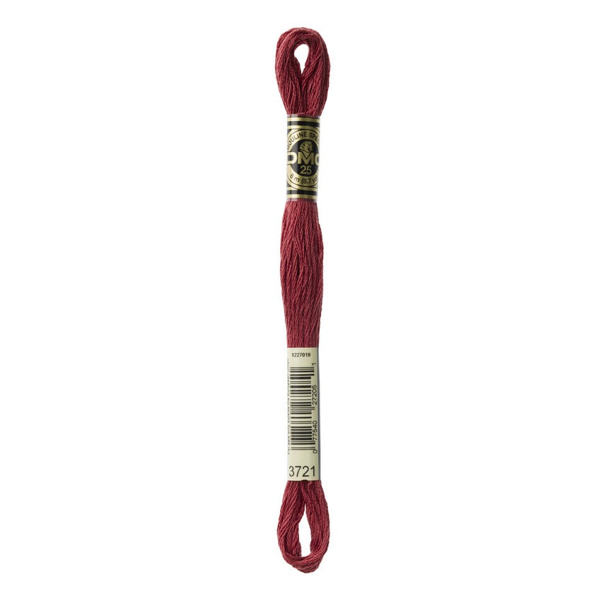 DMC 3721 Six Stranded Embroidery Floss Dark Shell Pink
