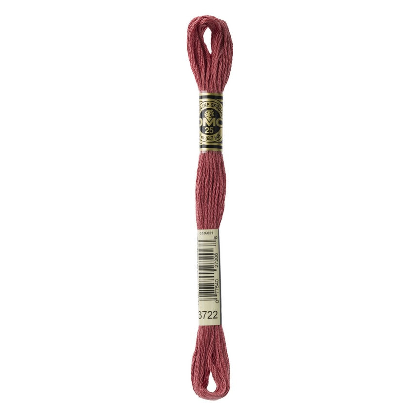 DMC 3722 Six Stranded Embroidery Floss Medium Shell Pink