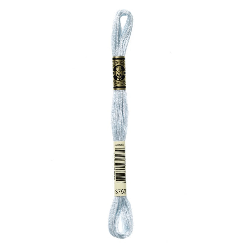 DMC 3753 Six Stranded Embroidery Floss Ultra Very Light Antique Blue