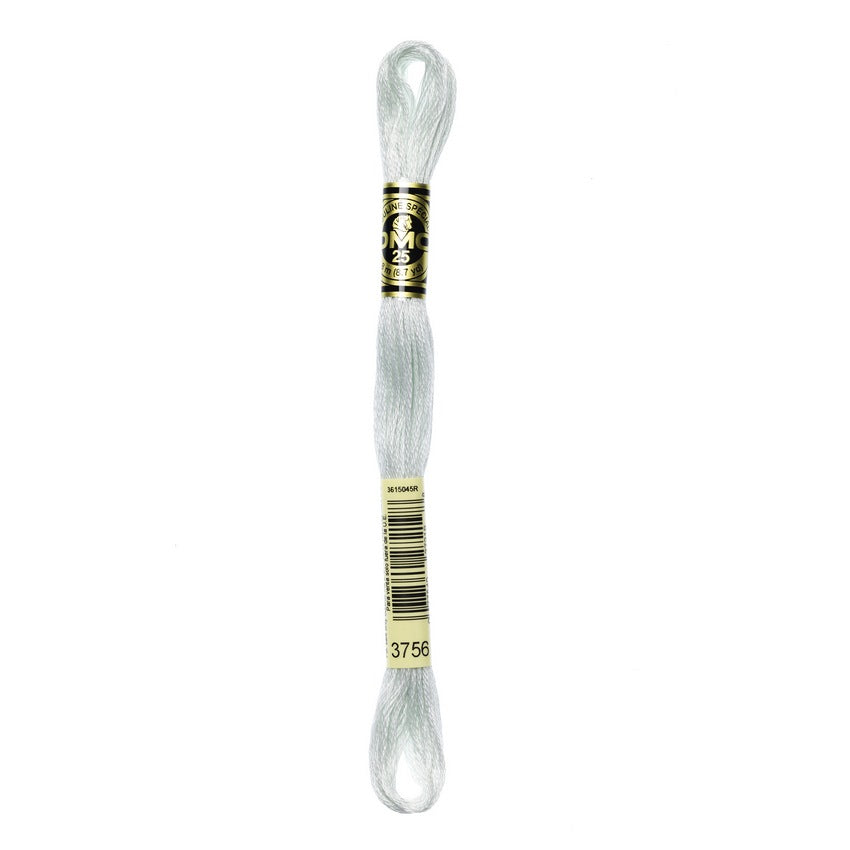 DMC 3756 Six Stranded Embroidery Floss Ultra Very Light Baby Blue
