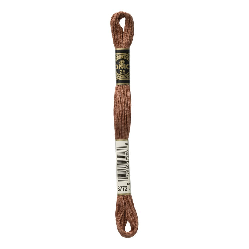DMC 3772 Six Stranded Embroidery Floss Very Dark Desert Sand