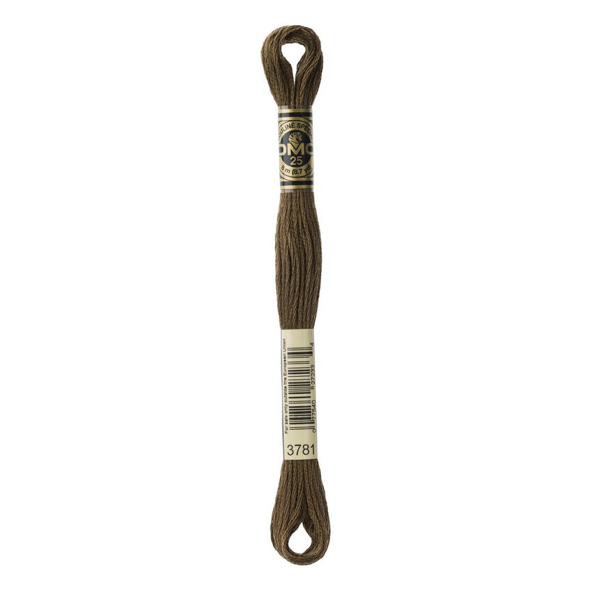 DMC 3781 Six Stranded Embroidery Floss Dark Mocha Brown