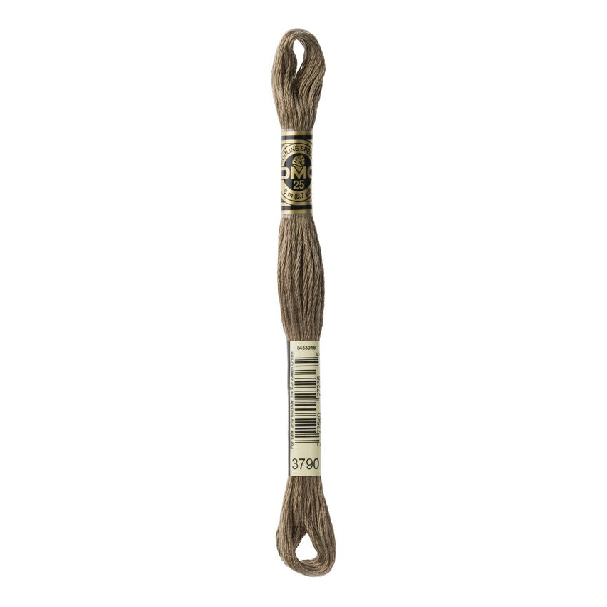 DMC 3790 Six Stranded Embroidery Floss Ultra Dark Beige Gray