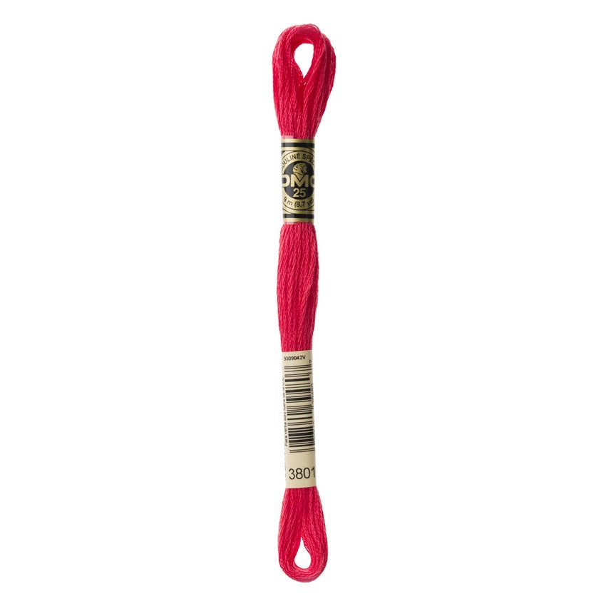 DMC 3801 Six Stranded Embroidery Floss Very Dark Melon