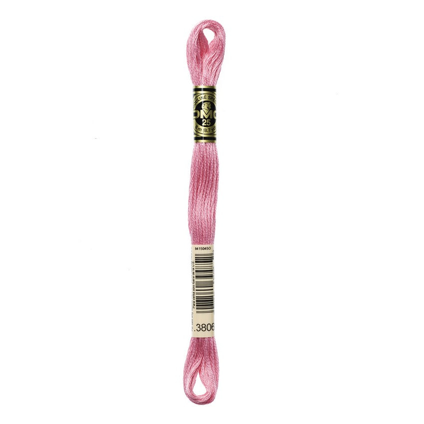 DMC 3806 Six Stranded Embroidery Floss Light Cyclamen Pink