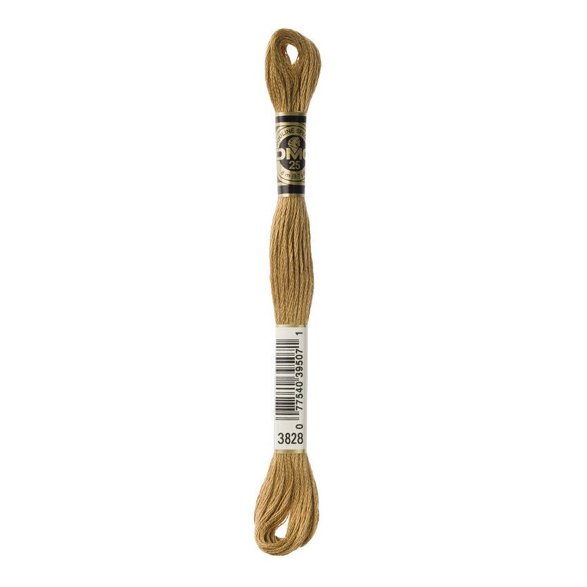 DMC 3828 Six Stranded Embroidery Floss Pale Hazelnut Brown