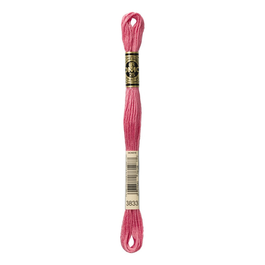 DMC 3833 Six Stranded Embroidery Floss Light Raspberry
