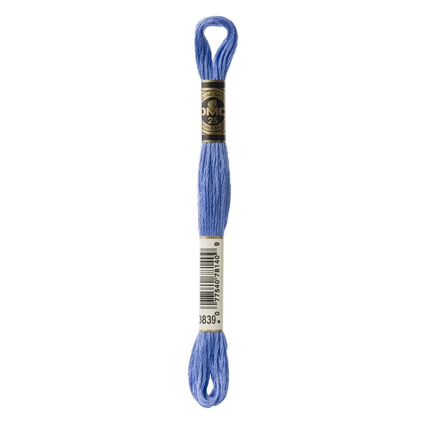 DMC 3839 Six Stranded Embroidery Floss Medium Lavender Blue