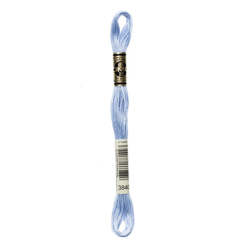 DMC 3840 Six Stranded Embroidery Floss Light Lavender Blue