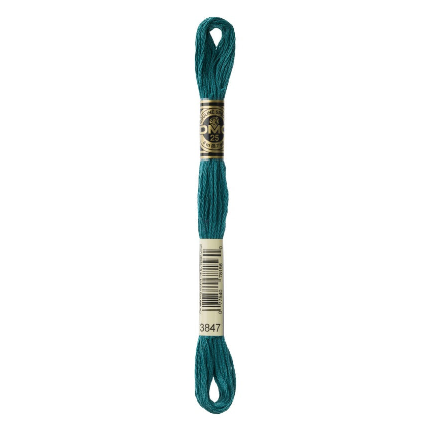 DMC 3847 Six Stranded Embroidery Floss Dark Teal Green
