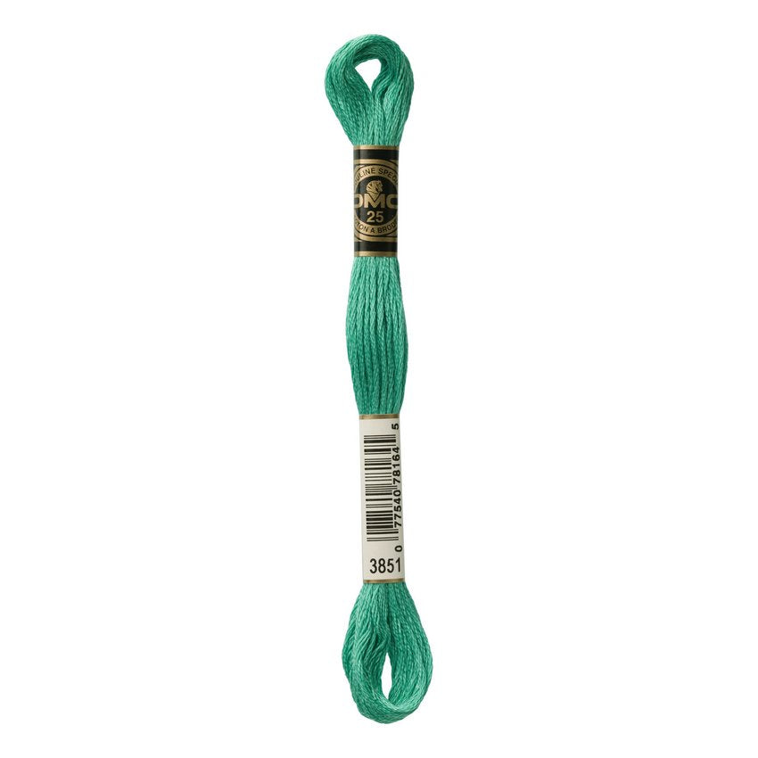 DMC 3851 Six Stranded Embroidery Floss Light Bright Green