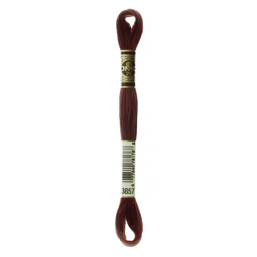 DMC 3857 Six Stranded Embroidery Floss Dark Rosewood
