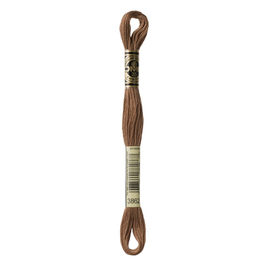 DMC 3862 Six Stranded Embroidery Floss Dark Mocha Beige