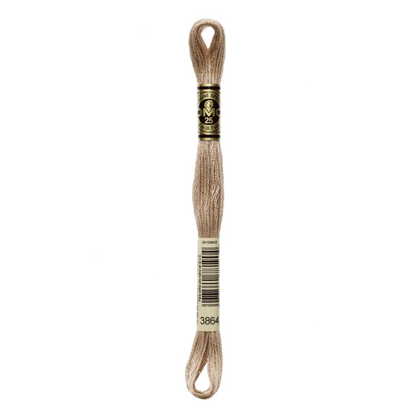 DMC 3864 Six Stranded Embroidery Floss Light Mocha Beige