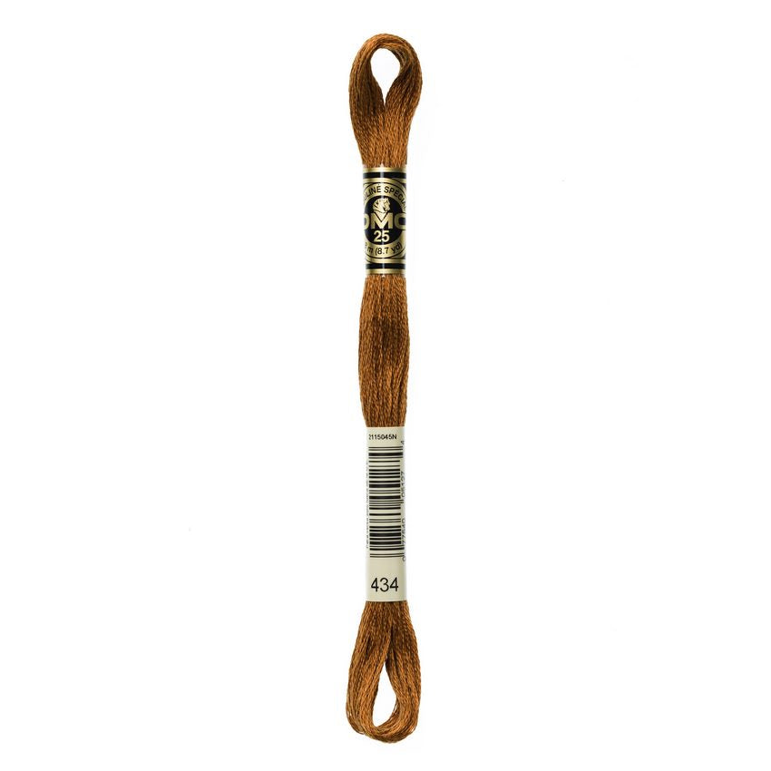 DMC 434 Six Stranded Embroidery Floss Light Brown