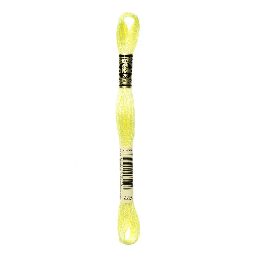 DMC 445 Six Stranded Embroidery Floss Light Lemon