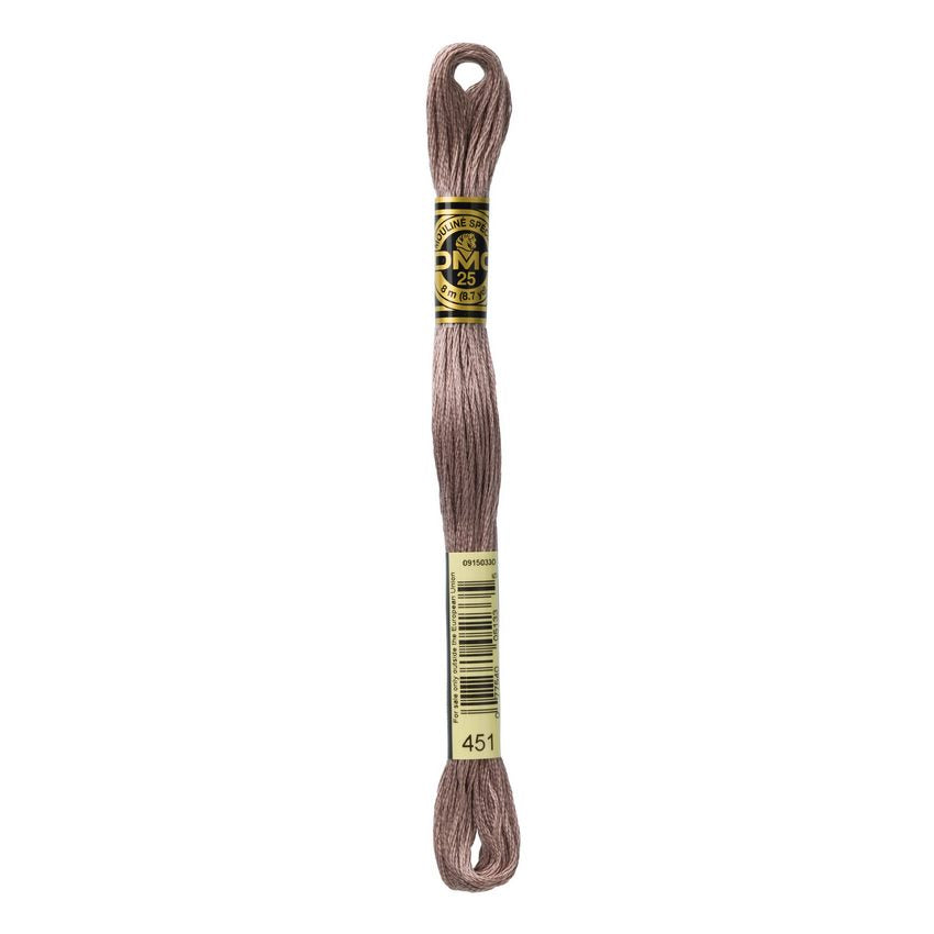 DMC 451 Six Stranded Embroidery Floss Dark Shell Gray