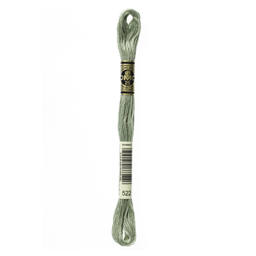 DMC 522 Six Stranded Embroidery Floss Fern Green