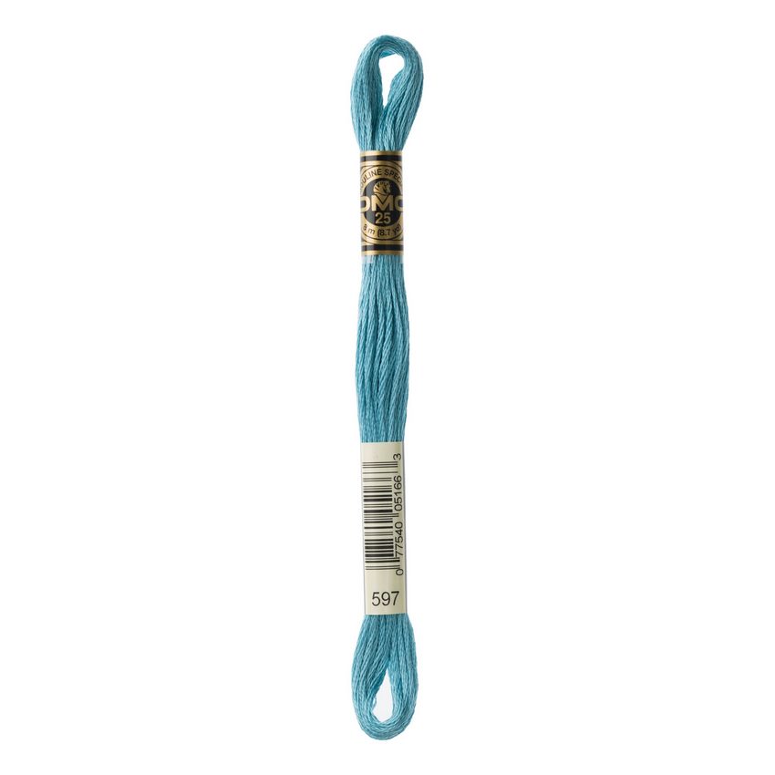 DMC 597 Six Stranded Embroidery Floss Turquoise