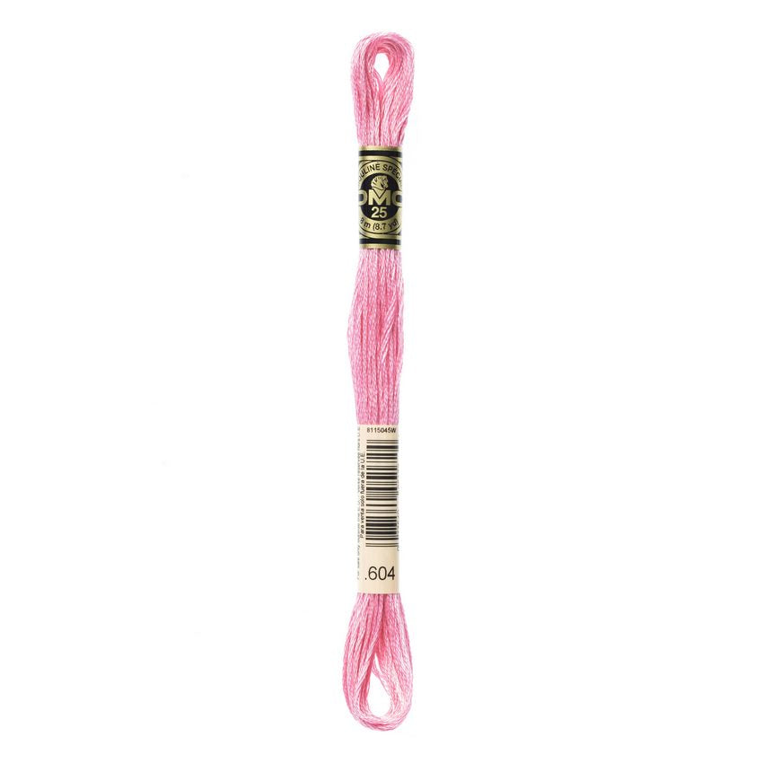 DMC 604 Six Stranded Embroidery Floss Light Cranberry