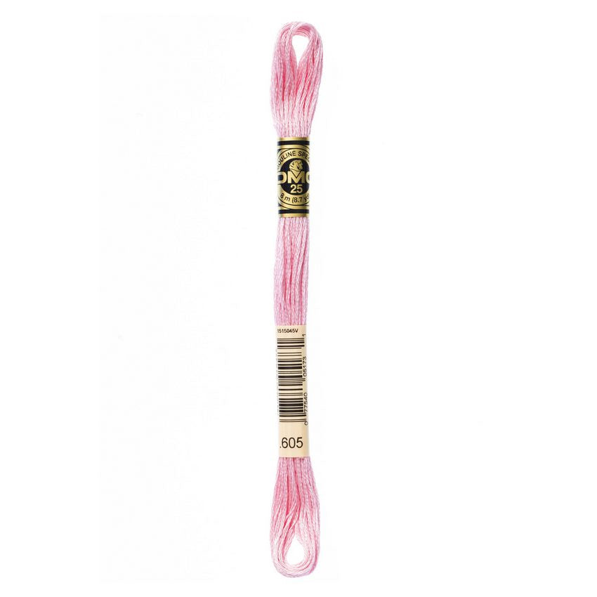 DMC 605 Six Stranded Embroidery Floss Very Light Cranberry