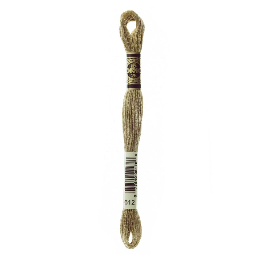 DMC 612 Six Stranded Embroidery Floss Light Drab Brown