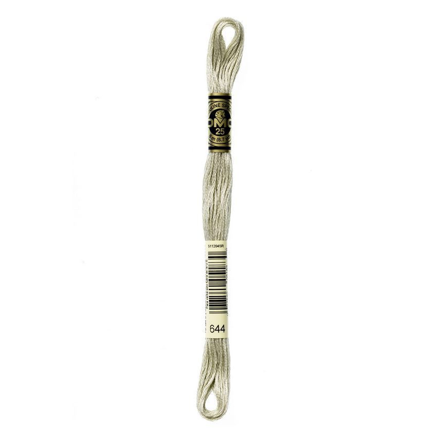 DMC 644 Six Stranded Embroidery Floss Medium Beige Gray