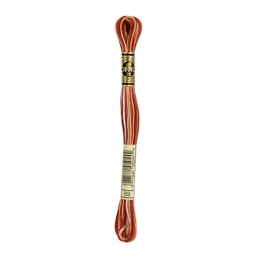 DMC 69 Six Stranded Embroidery Floss Variegated Terra Cotta
