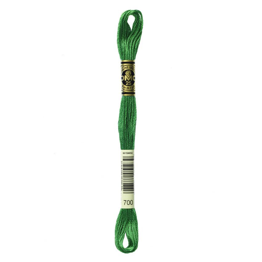 DMC 700 Six Stranded Embroidery Floss Bright Green